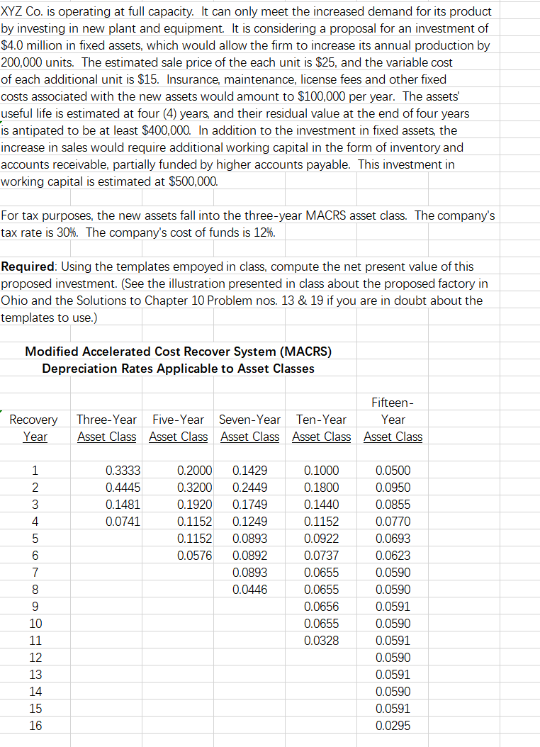 here's the template: pleases use the template, and show work XYZ