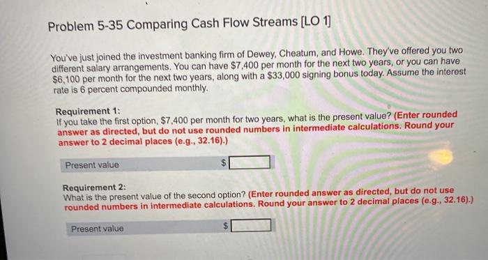 of the following cases. (Enter rounded answers as directed, but do rounded