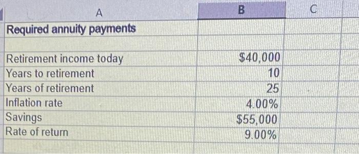 years old and will retire in 10 years. He expects to live