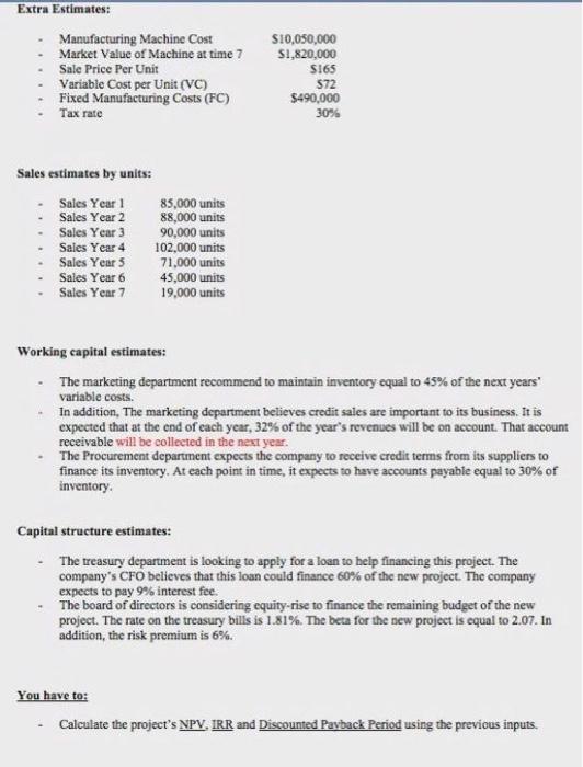 new manufacturing project. In detail, this project will provide a new type