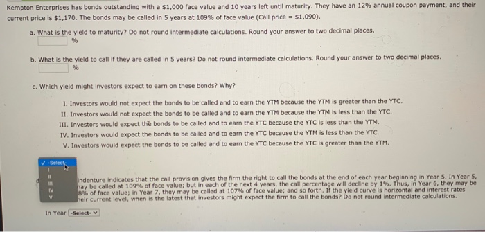 face value and 10 years left until maturity. They have an 12%