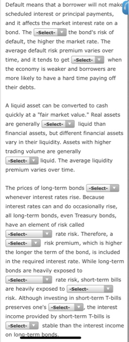 Work (1 remaining) 2. 3. 4. 5. 6. Determinants of Market Interest