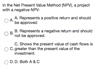 of capital as the present value interest rate (discount rate). True False