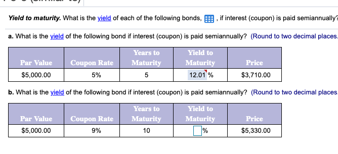an annual coupon payment. ES fo B D E 10 A 1