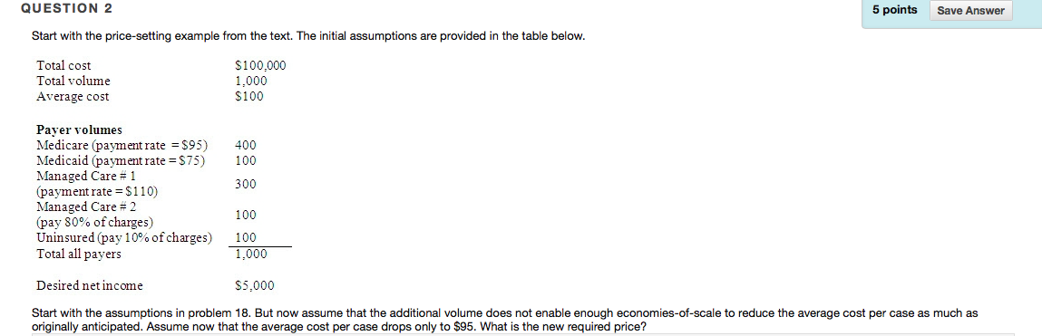Table 6-2 to illustrate the methodology of pricing. Note at the outset