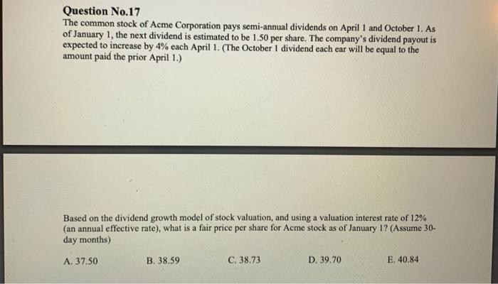 please solve this problem without using excel and show all steps. Question