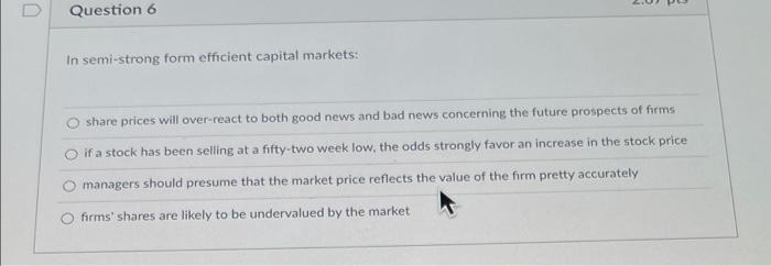 key determinants in share price. Decreased risk results in things remaining the