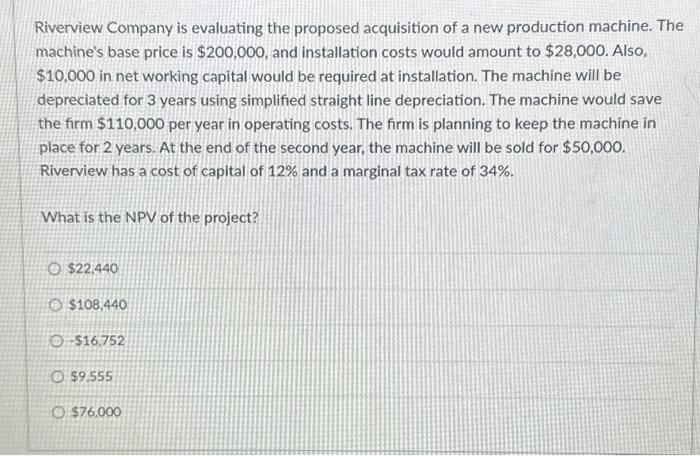  Need help getting answer!!! Will give a like Riverview Company is