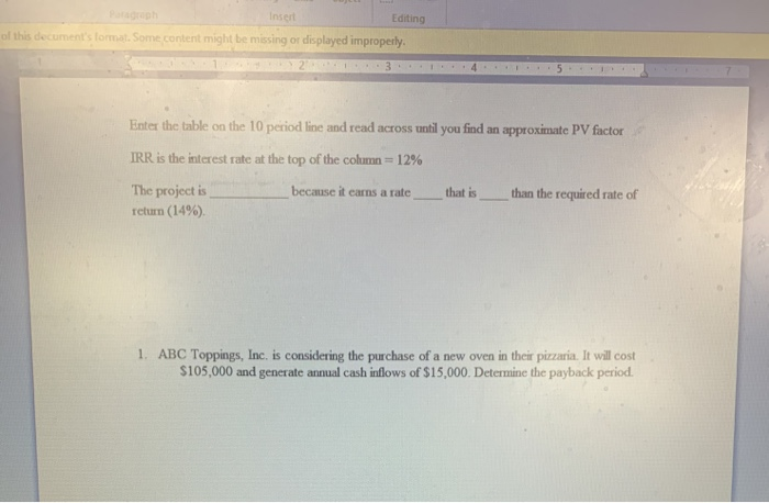 machine that costs $92,000. The machine will last 6 years and provide