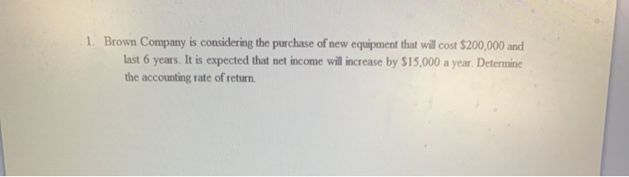 a cost savings of $23,000 a year. The required rate of return