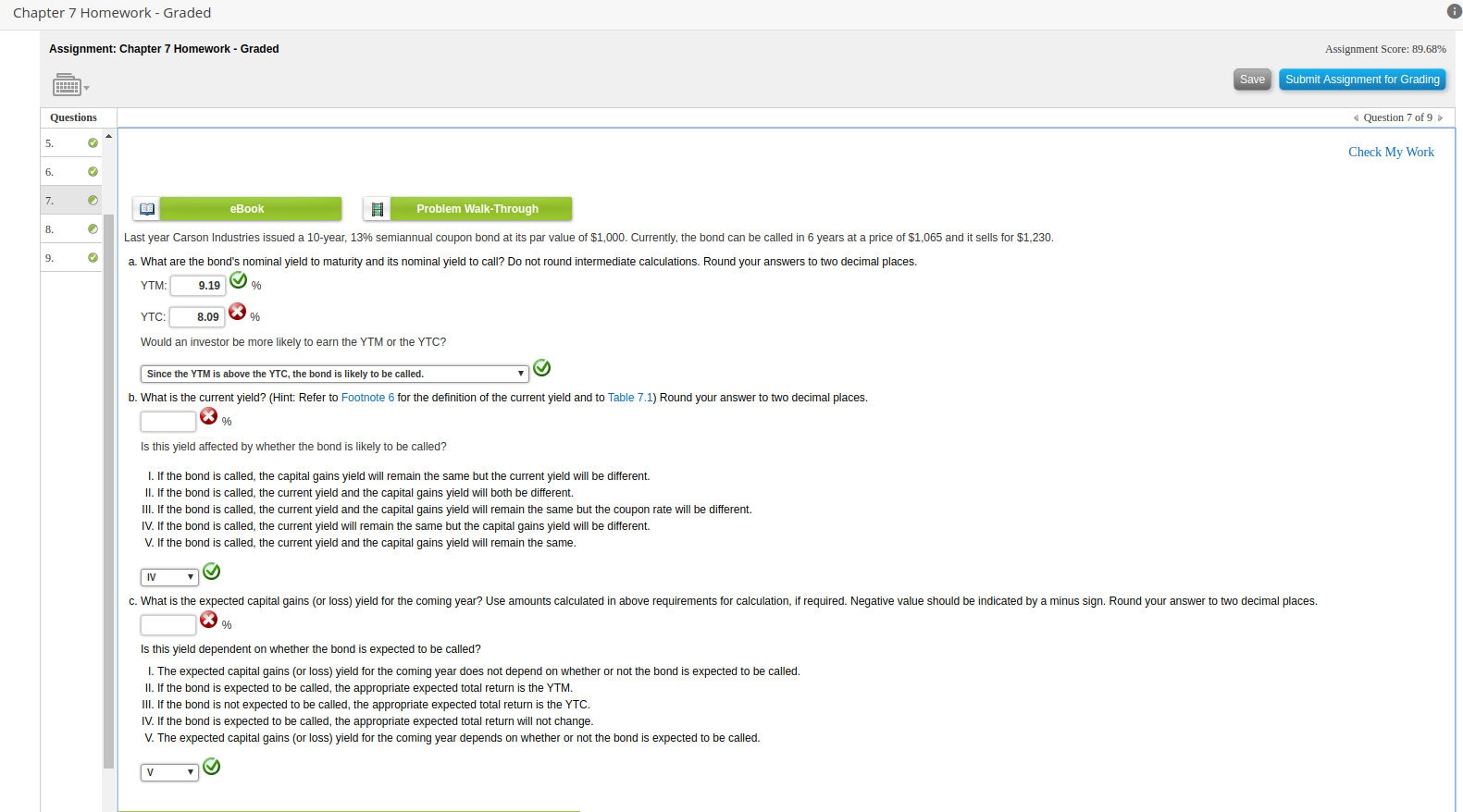  Chapter 7 Homework - Graded Assignment: Chapter 7 Homework Graded Assignment