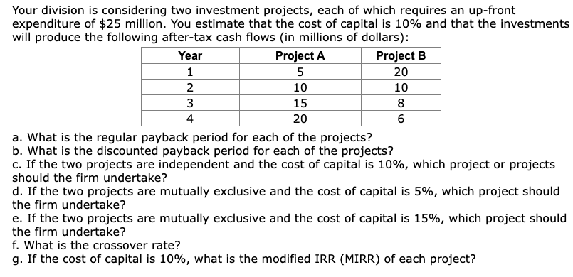 Only Answer A, B , C and D please. Your division is