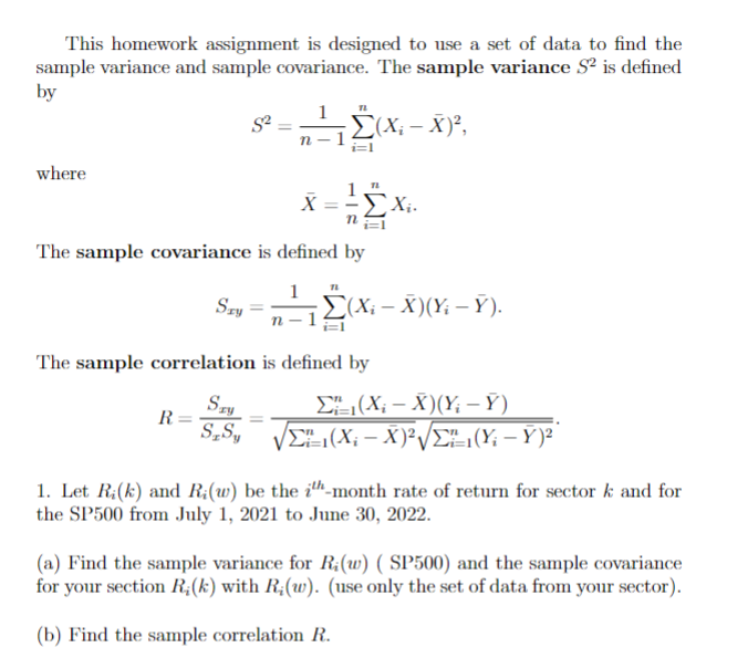  here is data This homework assignment is designed to use a