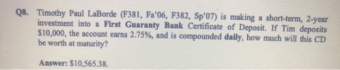 work Managerial Finance 410 Spreadsheet Assignment #1 Instructions: You are to use
