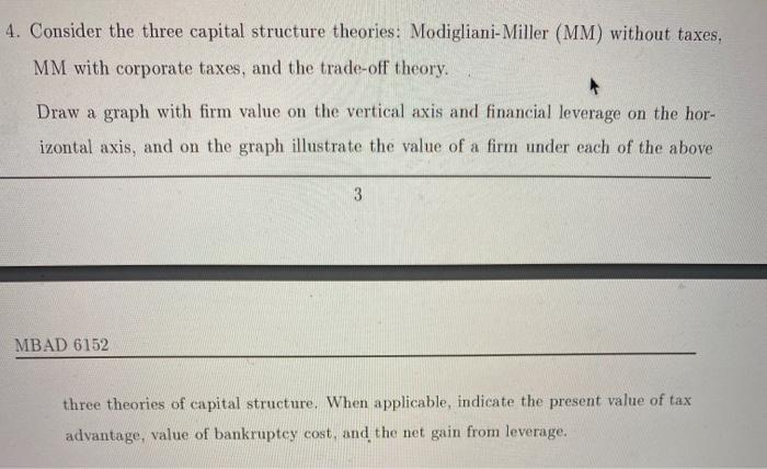  Please draw the graph exactly as described. 4. Consider the three