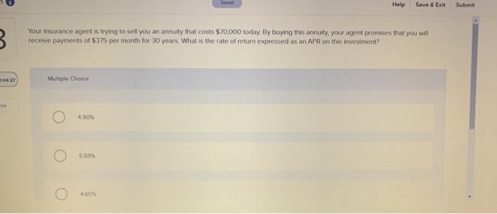  Help Save & Est Submit 3. Your insurance agent is trying