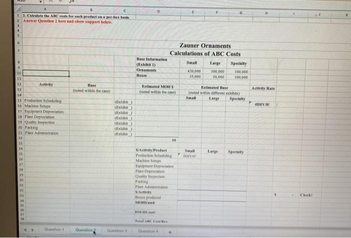 YOU Assignment Questions 1. Determine the best base for allocating plant-administration costs.