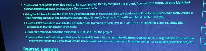  Write a pert analysis for the "build a safe backyard playground