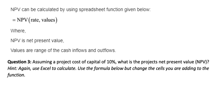 The various costs include the initial cost and marketing fee. The initial