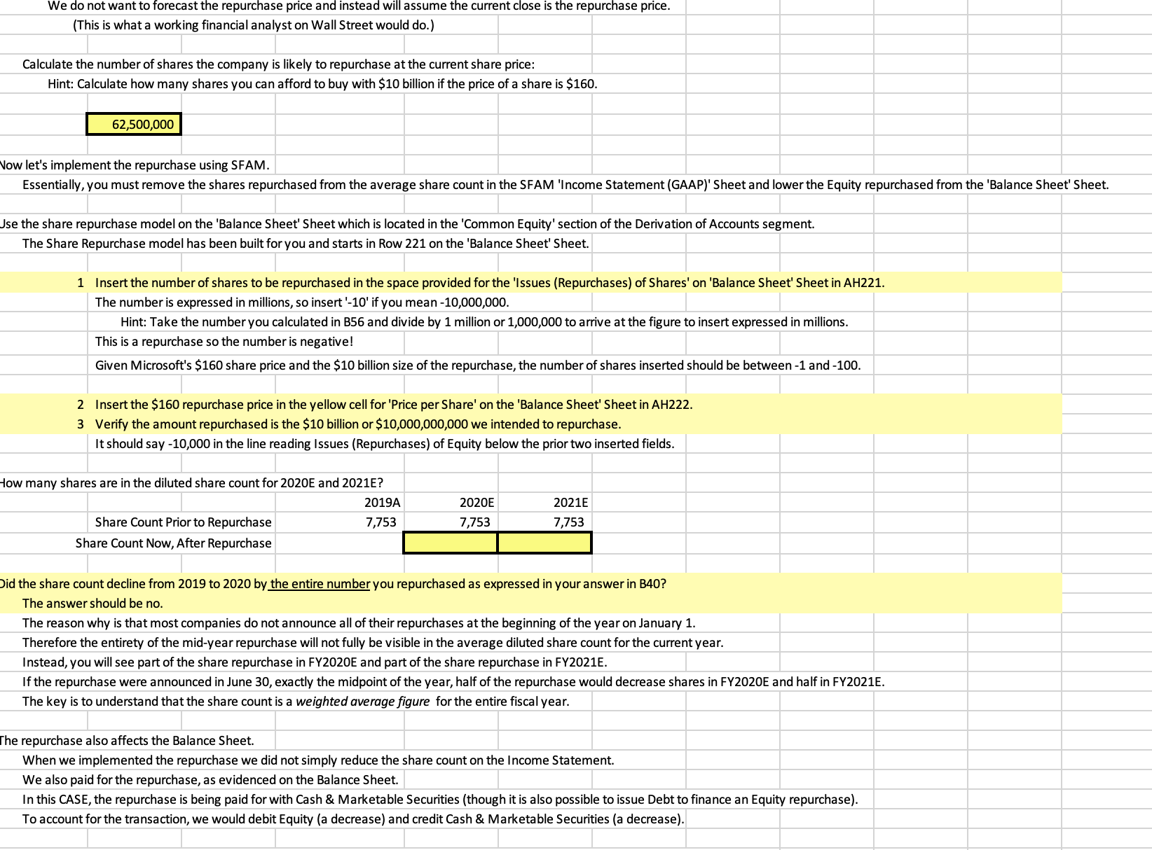 a share repurchase. We will utilize all three of the major financial