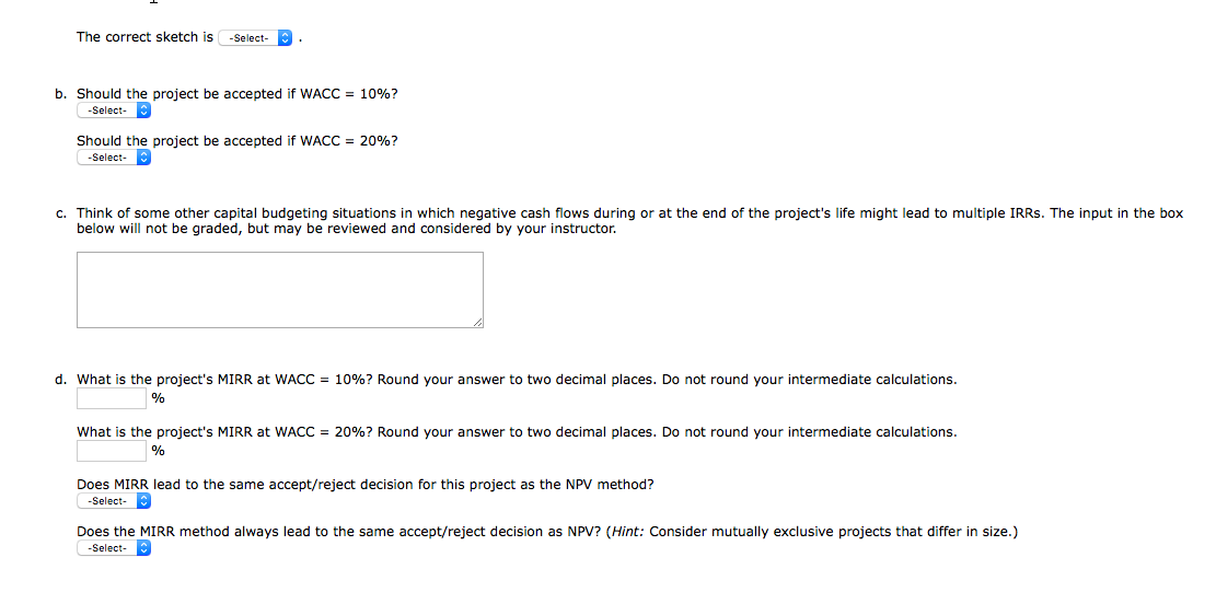 open a strip mine, which costs $2 million. Cash inflows of $13.5