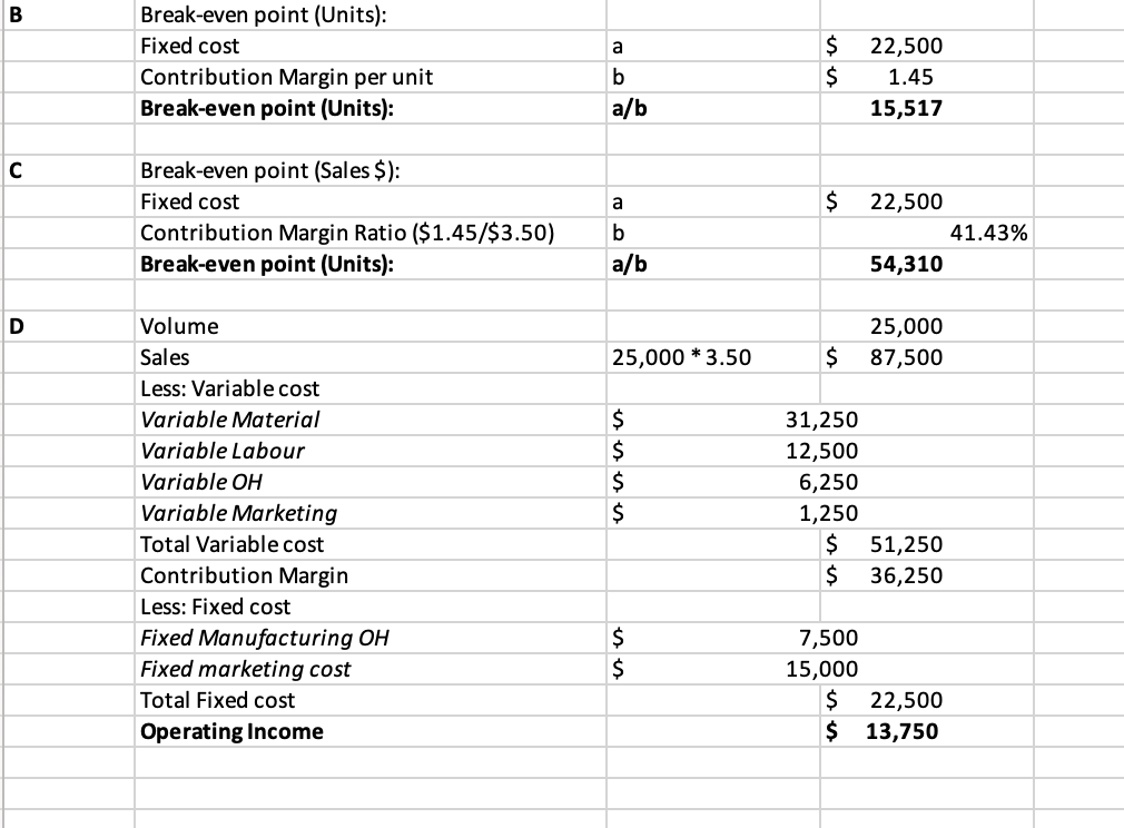 be typed into cells in Excel (formatted to be easily legible) or