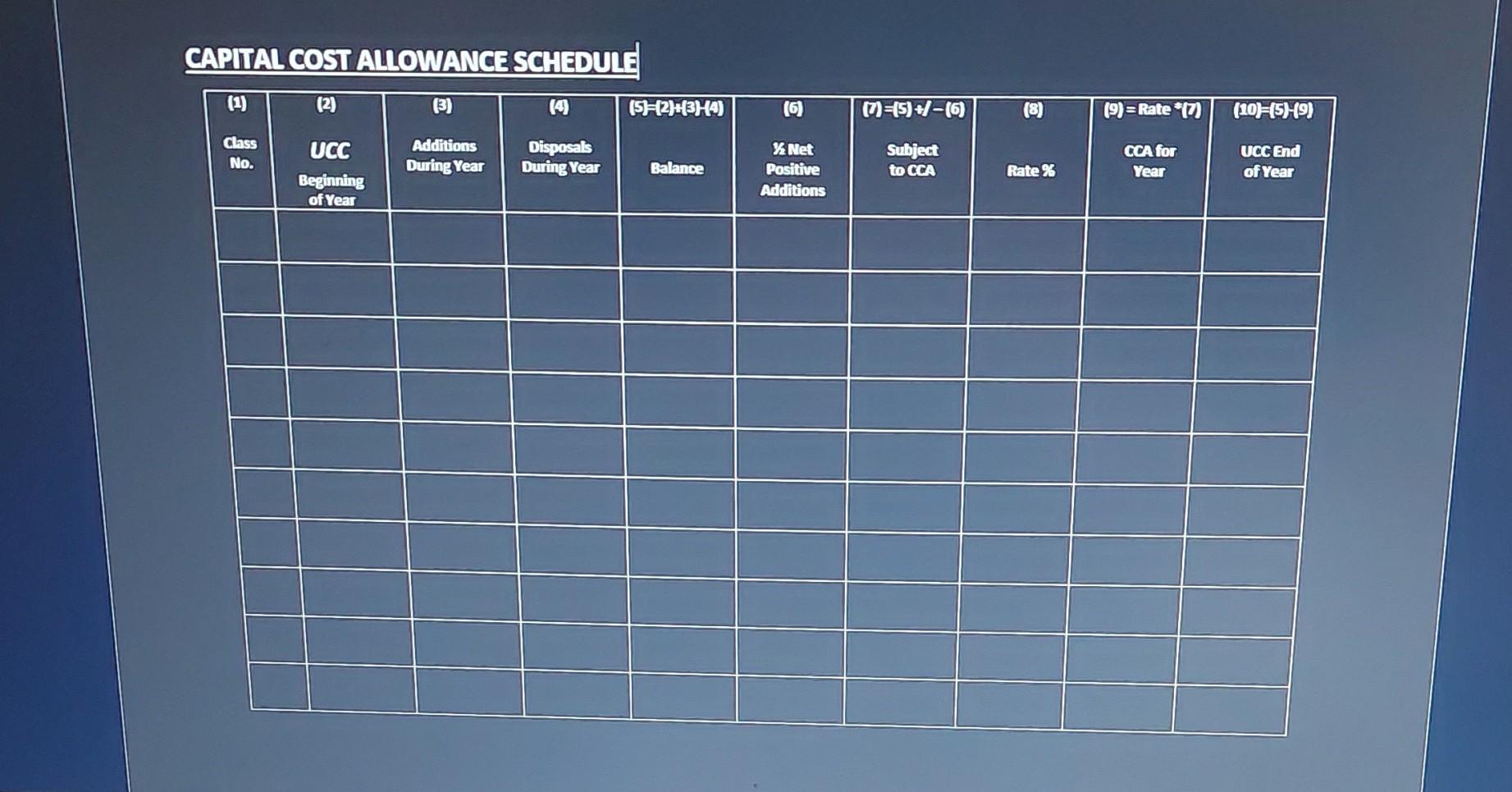 please see full question and answer in CCA schedule Hunter Brown's Bargains