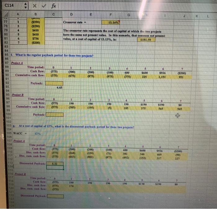 was 12 prrceat, which project sheald be selected? If the cost of