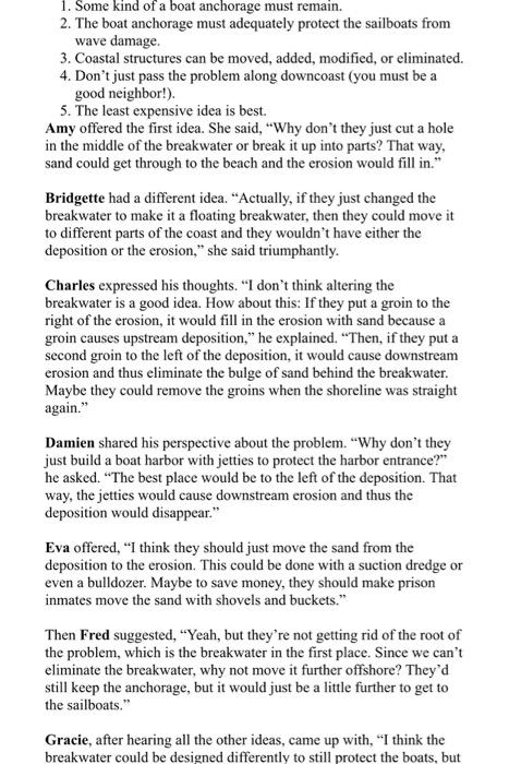 and rank each idea and then i have to explain why i