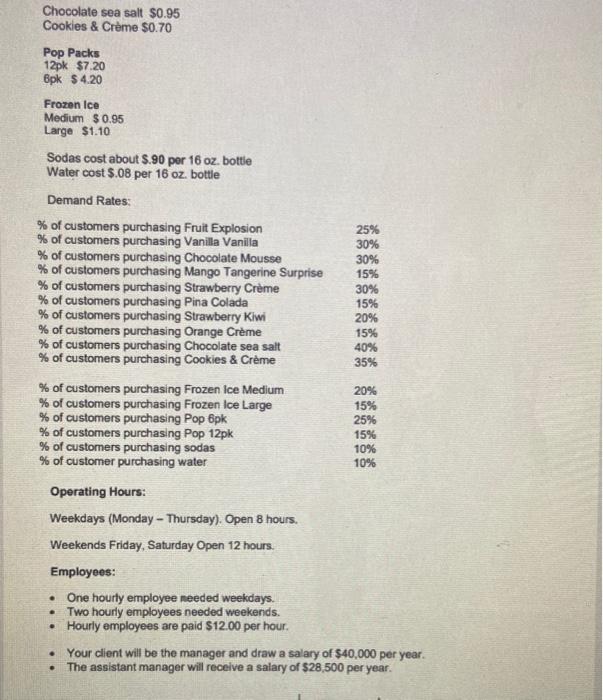 downtown shopping center. She will selling Frozen POPS, Frozen Ices, Frozen POPS