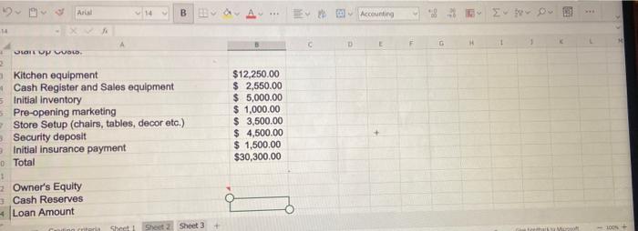prepare a cash proforma budget for her business venture. This is a