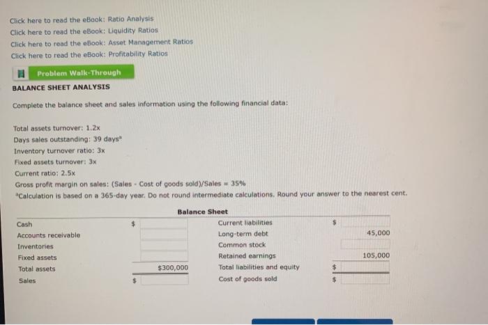 Click here to read the eBook: Ratio Analysis Click here to