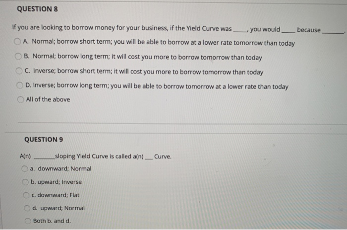 because they risk-free and highly liquid. Municipal bonds U.S. Teasuries Corporate bonds
