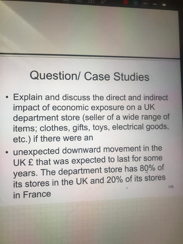  Question/ Case Studies Explain and discuss the direct and indirect impact