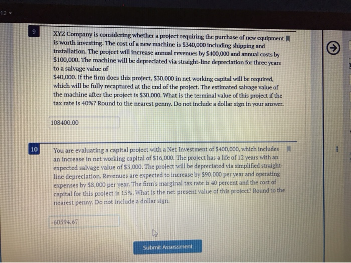  please do not round until the end answer only 7,8,9 please