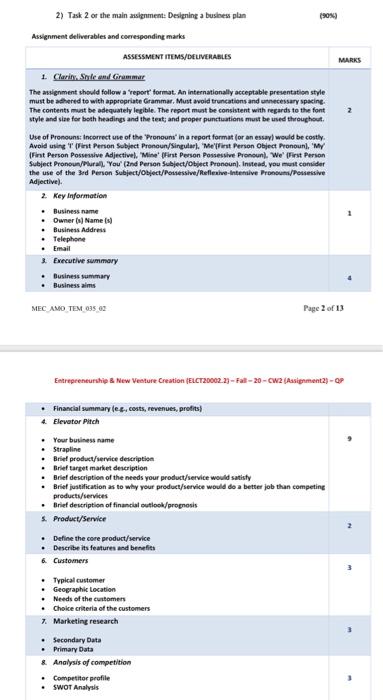  please make it clear and solve all points 1905) 2) Task