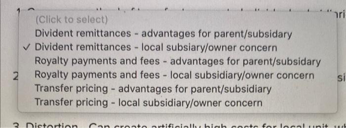 two answers. 1. Common method of transfer to parent-Individual subsidiaries' policies vary,