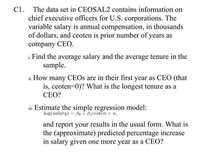 Please give me the stata commands, along with the command and the