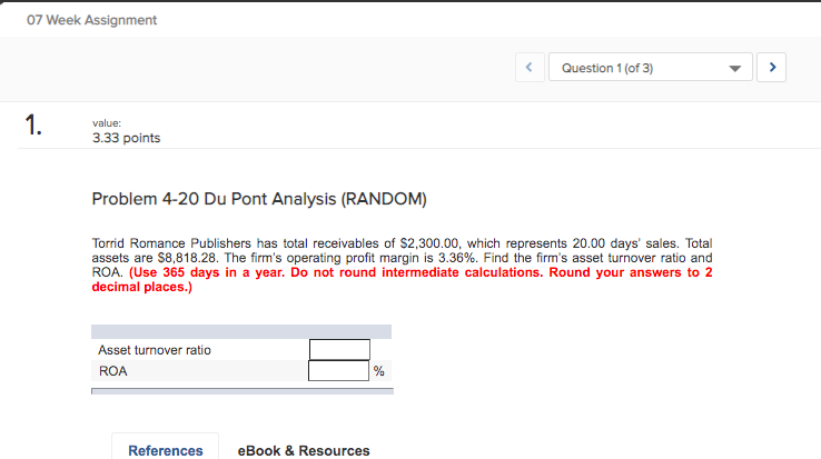 of 4. a. What is its ROA? (Enter your answer as a