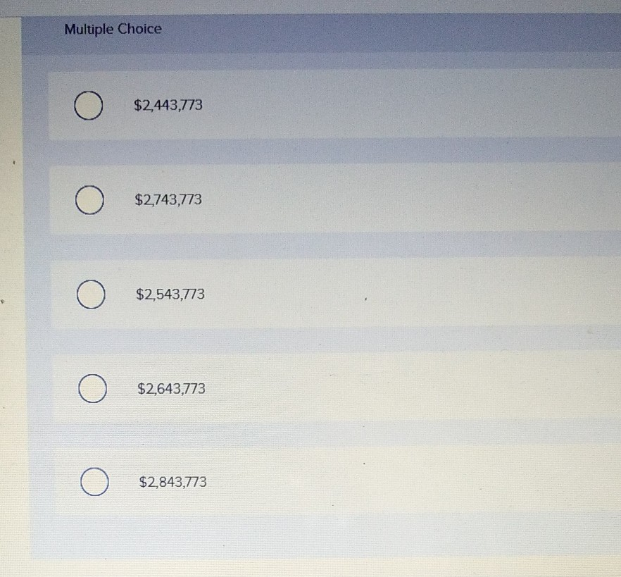 a 14% discount rate? Multiple Choice (0) $20.003.01 ) $19,879.23 $19,606.10 Multiple