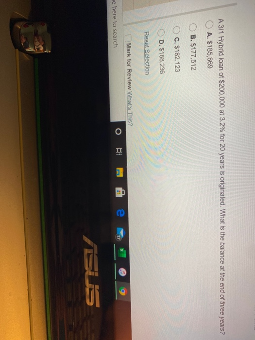 Concerning the previous question, if on the reset date after three years,