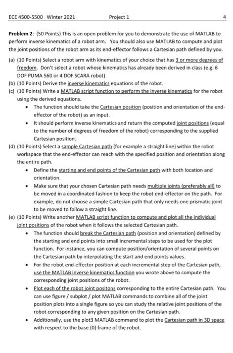  ECE 4500-5500 Winter 2021 Project 1 Problem 2: (50 Points) This