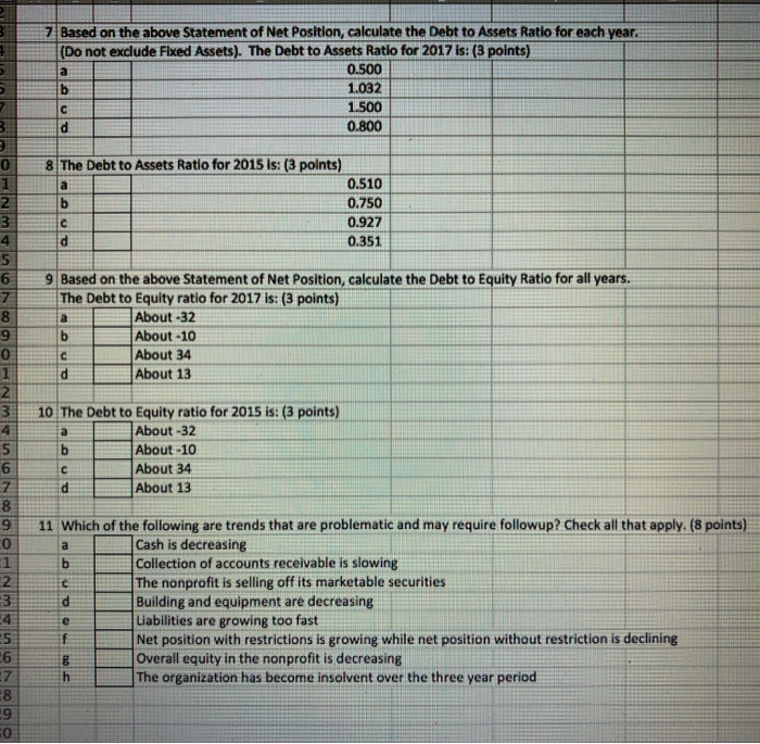 for some of the answers. For 8 questions related to ratios, choose