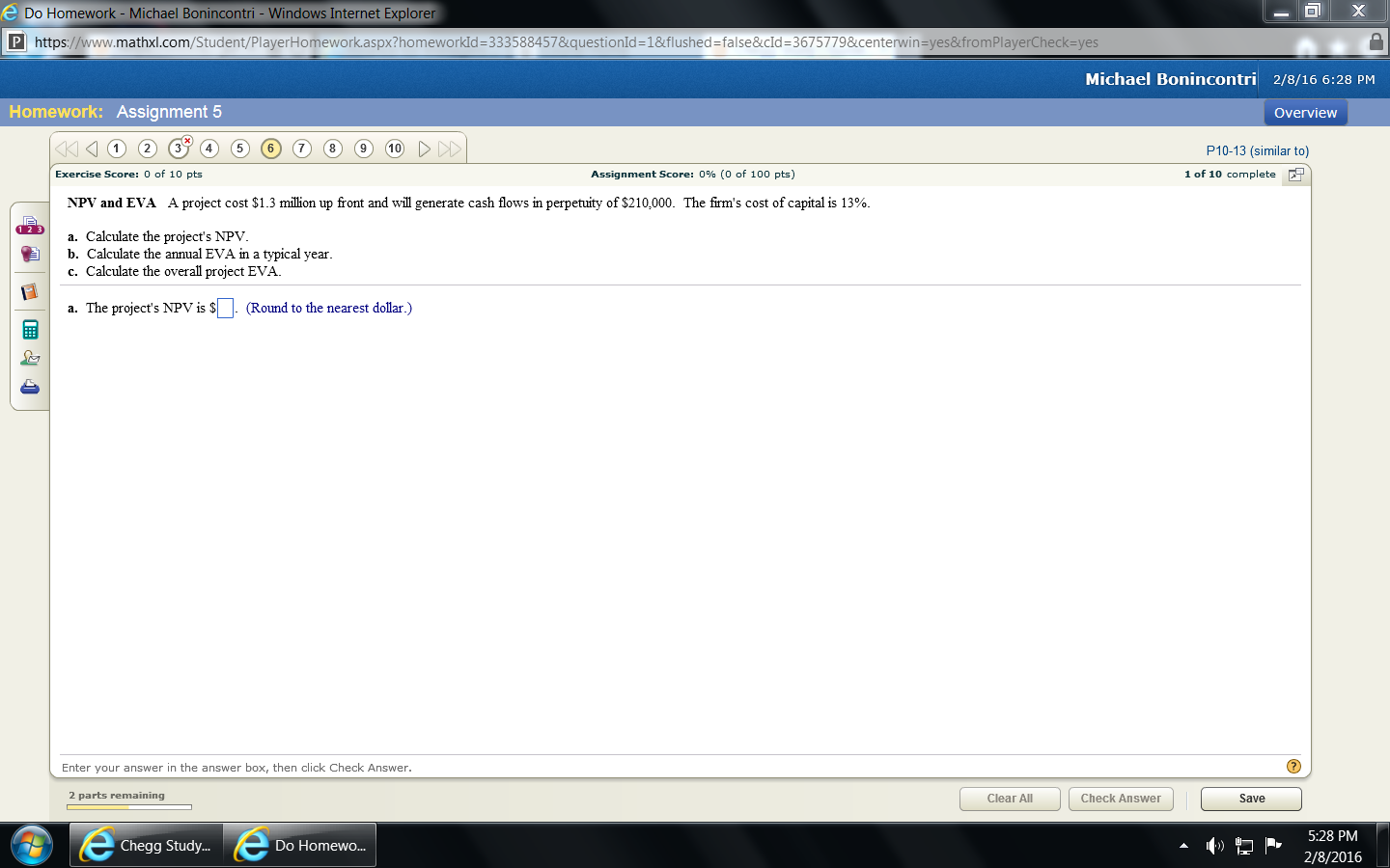 **Finance homework question. Cannot copy so screen shot pasted below, 3 parts.