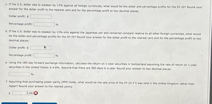 currency a U.S. dollar would buy, column 2 shows how many units