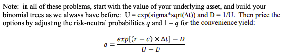 Note: in all of these problems, start with the value of