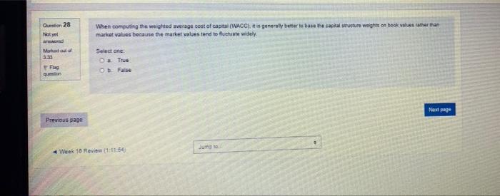 please help me On 28 When computing the weighted average cost of