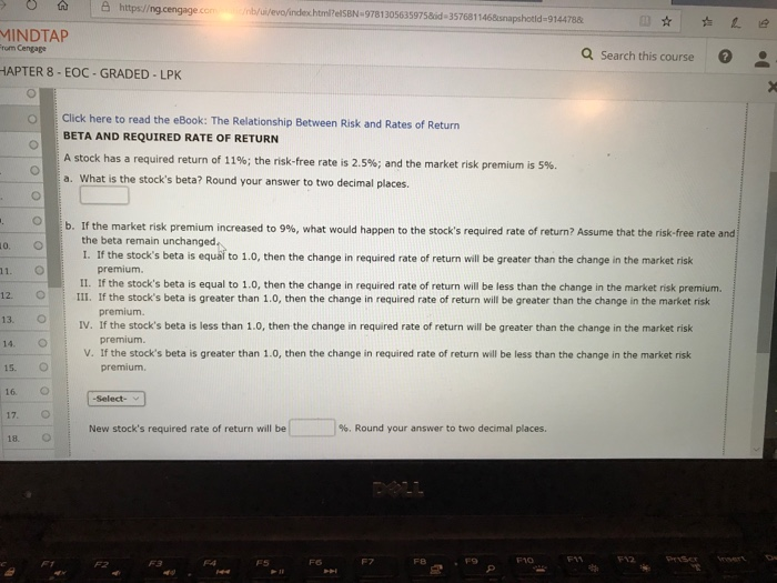 This Rate of Return If 0.1 0.1 0.5 0.2 0.1 1.0 (46%)