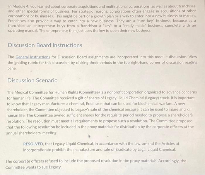  Incorporate what you learned from the module learning materials to thoroughly