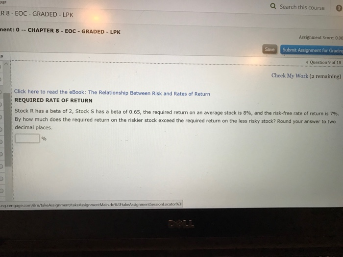 stock's coefficient of variation. Round your answer to two decimal places